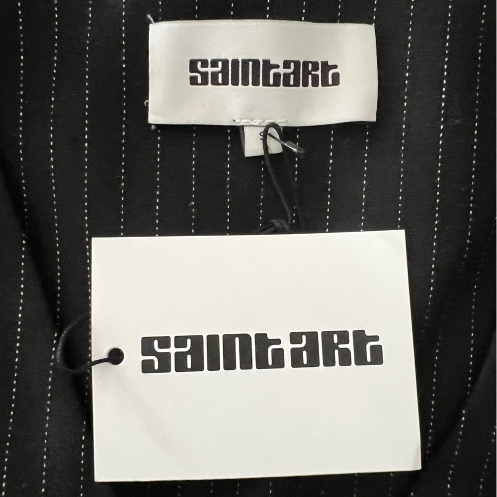 Saint Art pinstripe vest.
